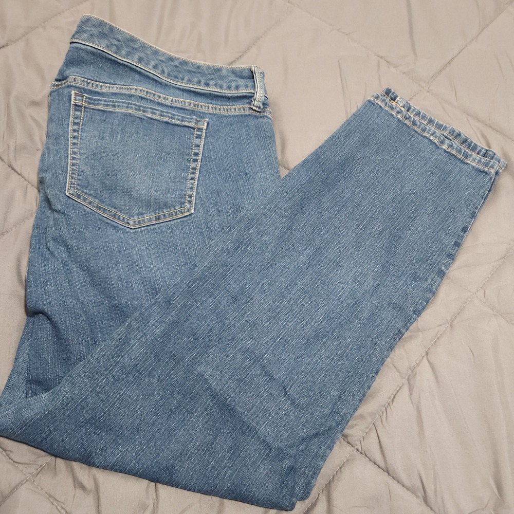 Torrid Boyfriend Straight Jeans Womens 22R Medium Wash Vintage Stretch Denim